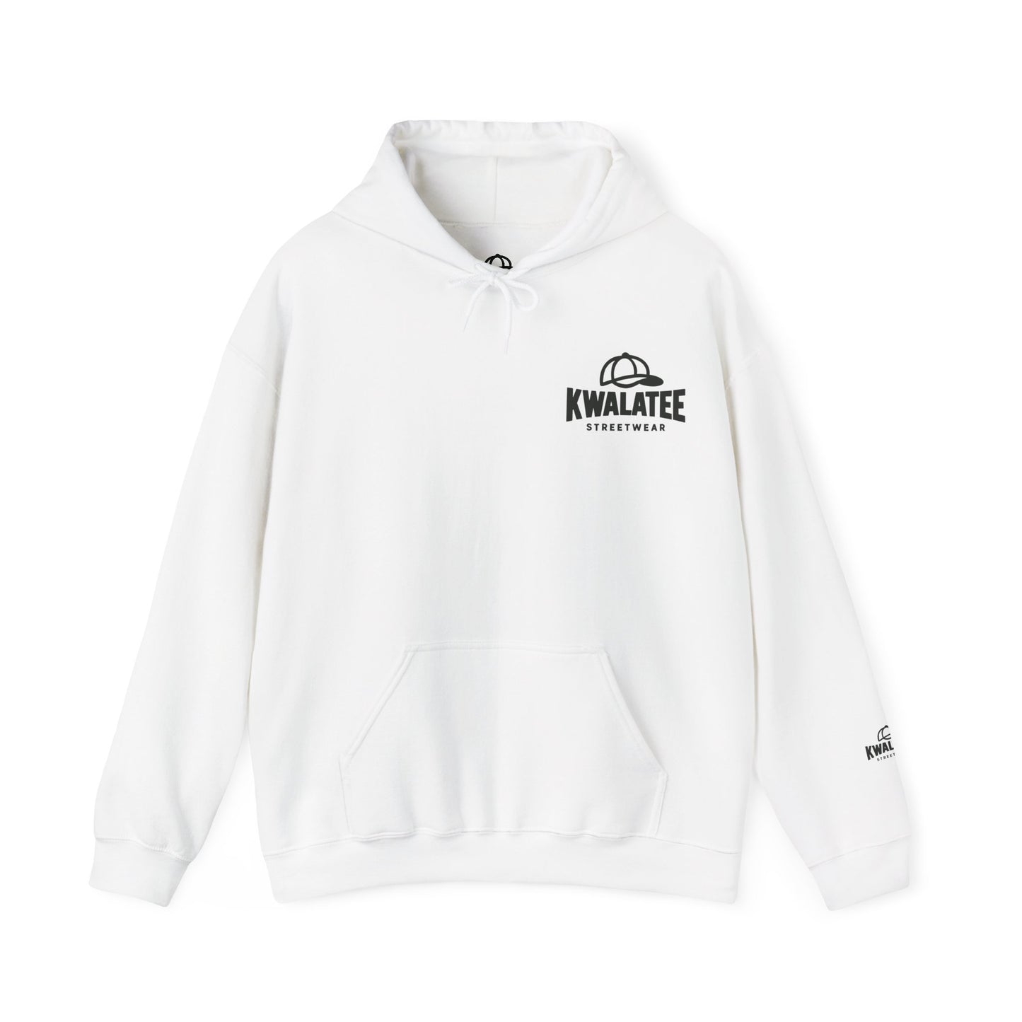 Kwalatee Streetwear Hoodie – Logo Pullover with Cap Graphic