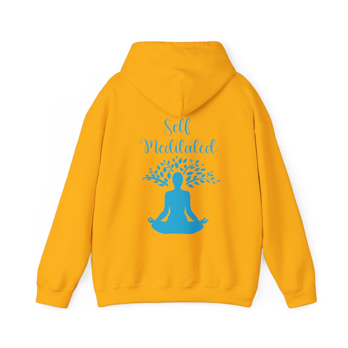 Meditation Hoodie — "Self Meditated" Sweatshirt with Tree Pose Graphic