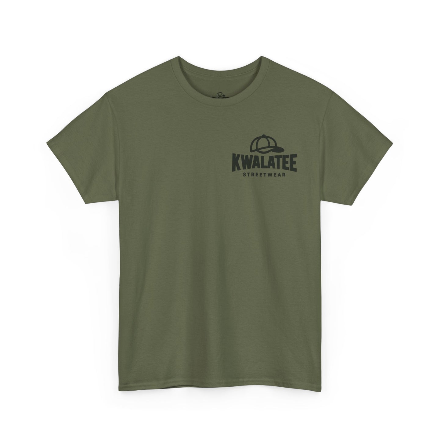 Kwalatee Streetwear Graphic Tee — Bold Cap Logo T-Shirt