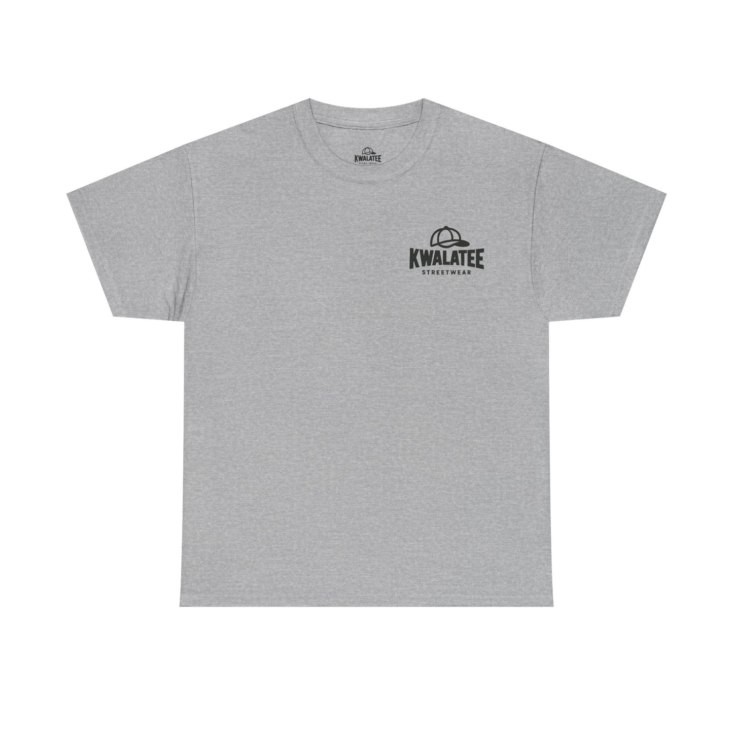T-Shirt — Kwalatee Floral Mandala Graphic Tee (Front Logo, Back Floral Design)