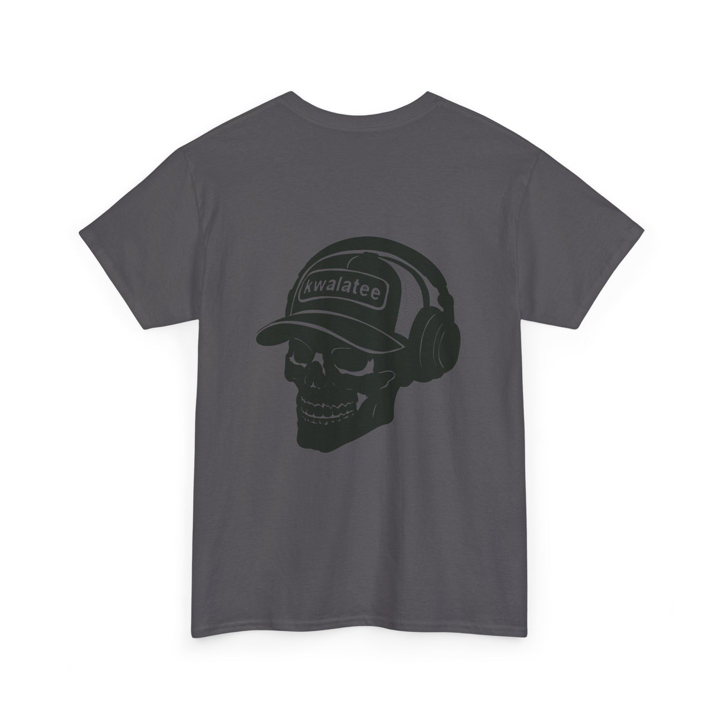 Skull DJ Tee — 'Kwalatee' Music Logo Graphic T-Shirt