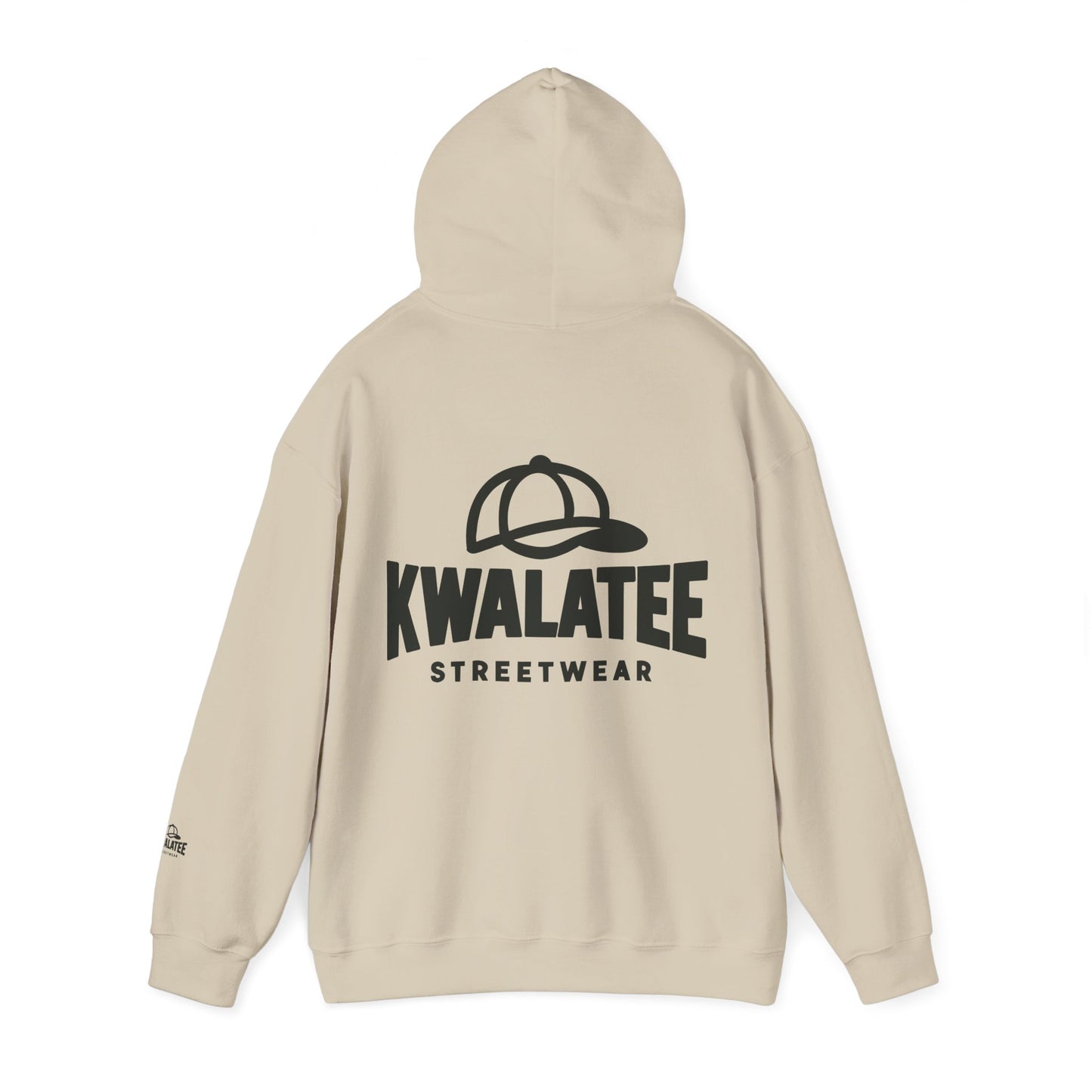 Kwalatee Streetwear Hoodie – Logo Pullover with Cap Graphic