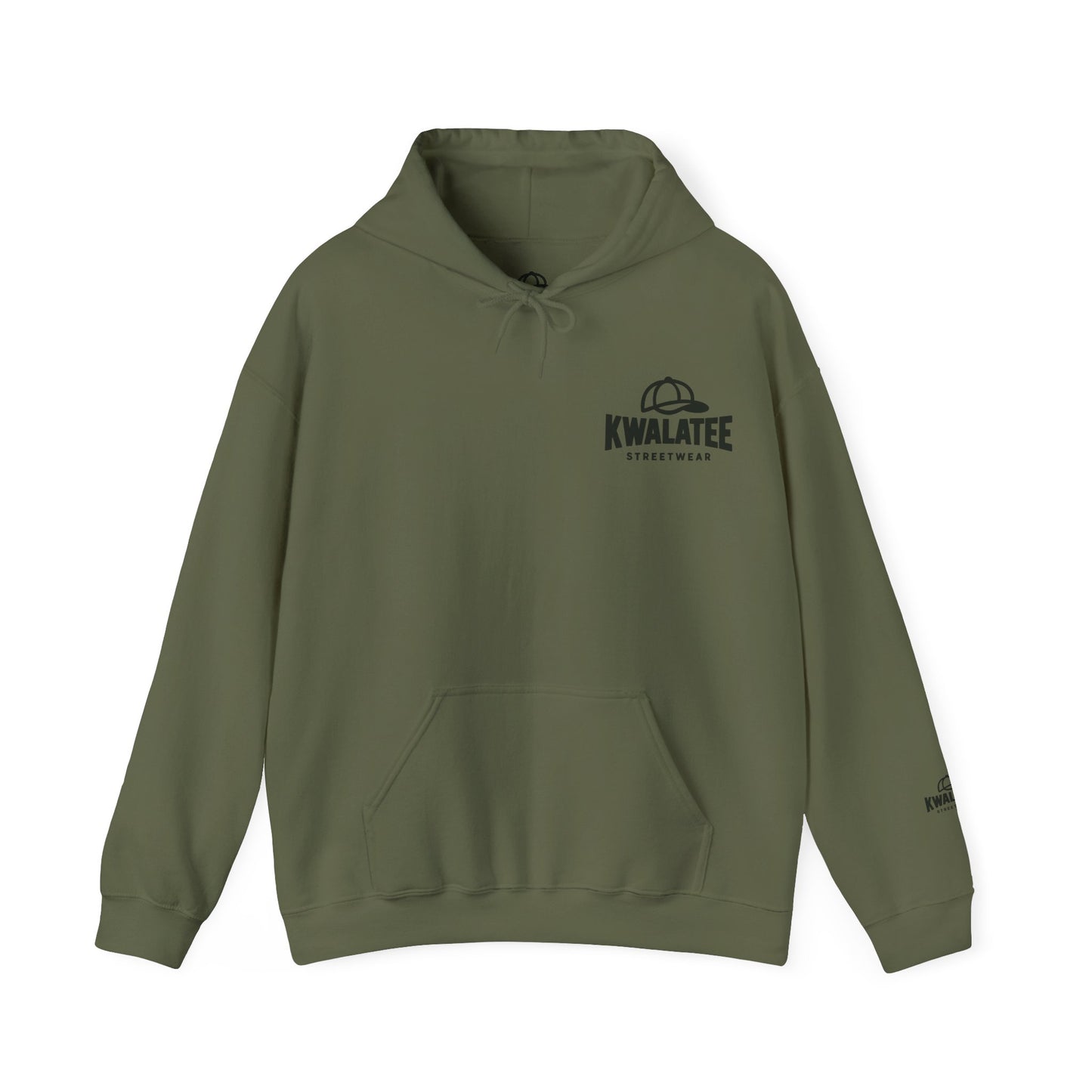 Kwalatee Streetwear Hoodie – Logo Pullover with Cap Graphic