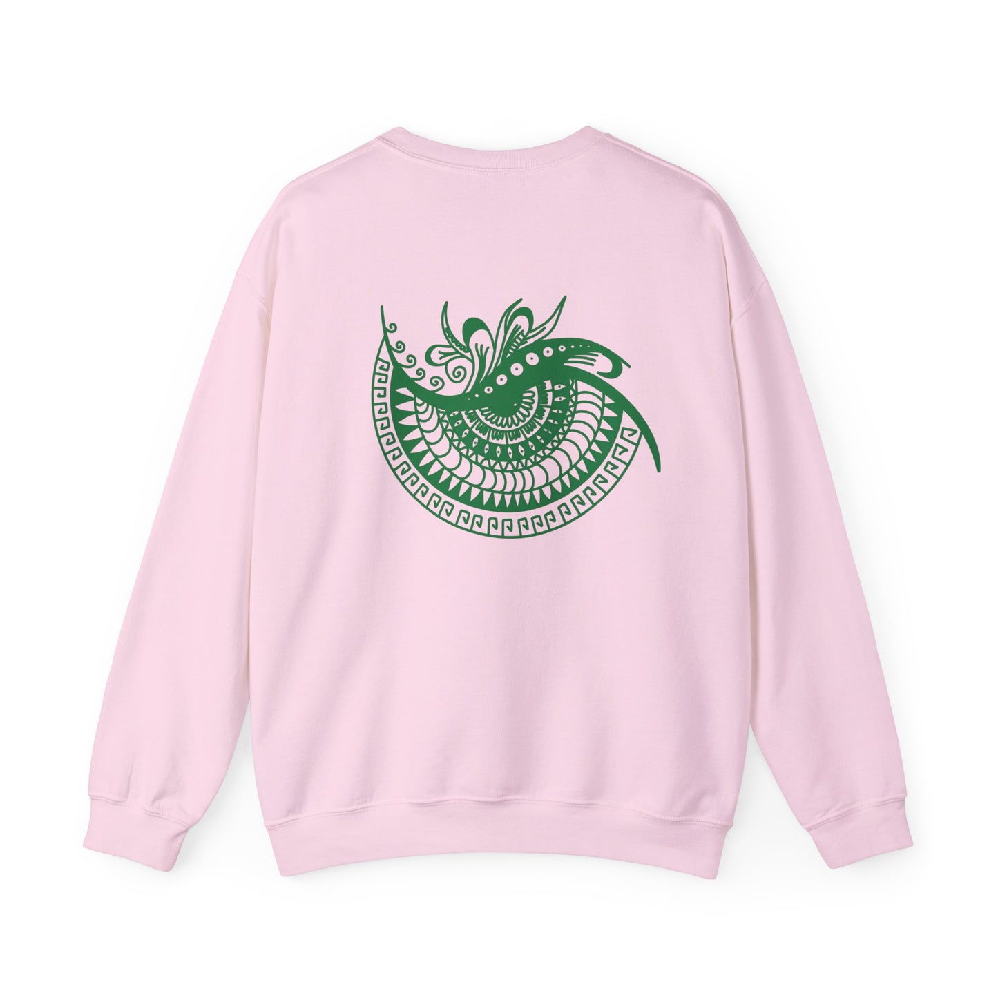 Crewneck — Green Mandala Eye Graphic with “KWALATEE” Logo