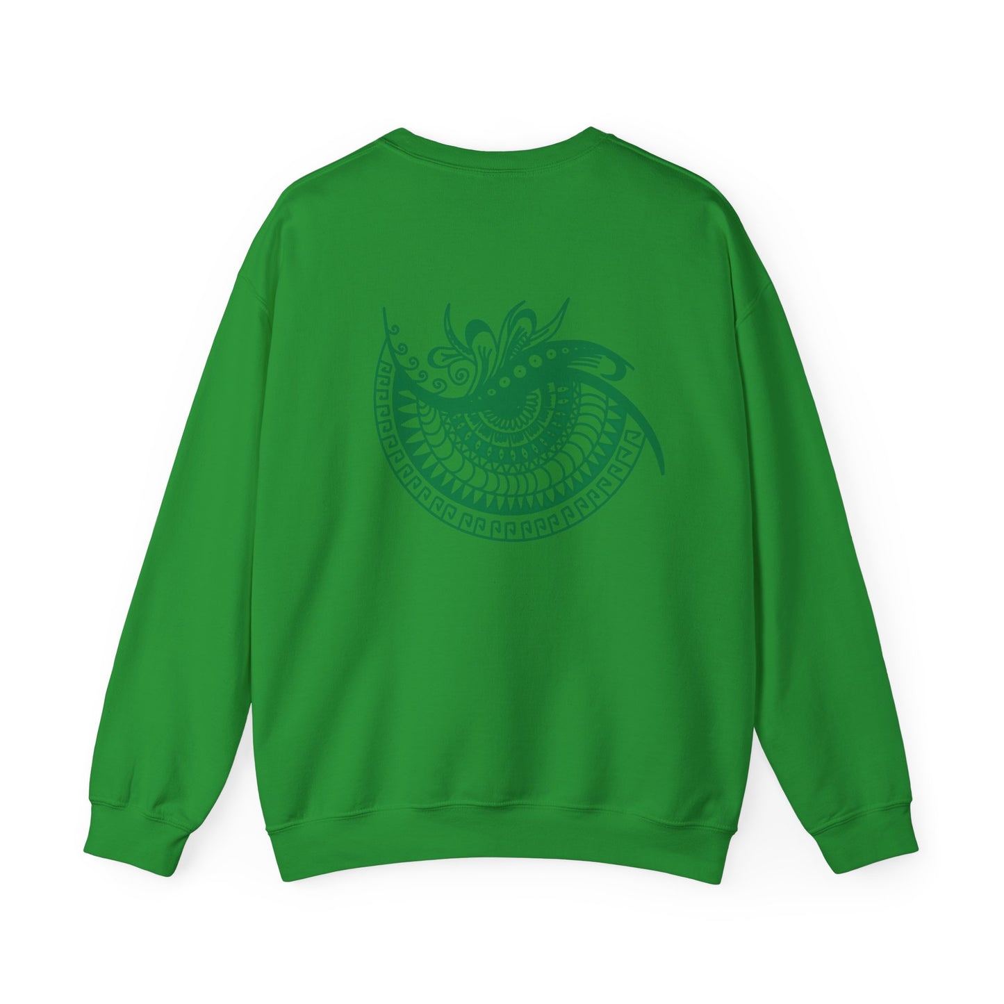 Crewneck — Green Mandala Eye Graphic with “KWALATEE” Logo