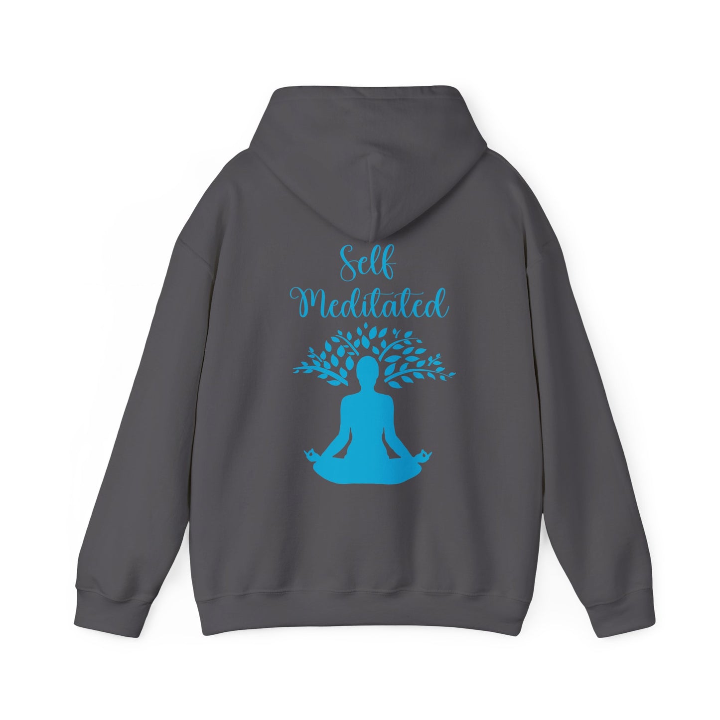 Meditation Hoodie — "Self Meditated" Sweatshirt with Tree Pose Graphic