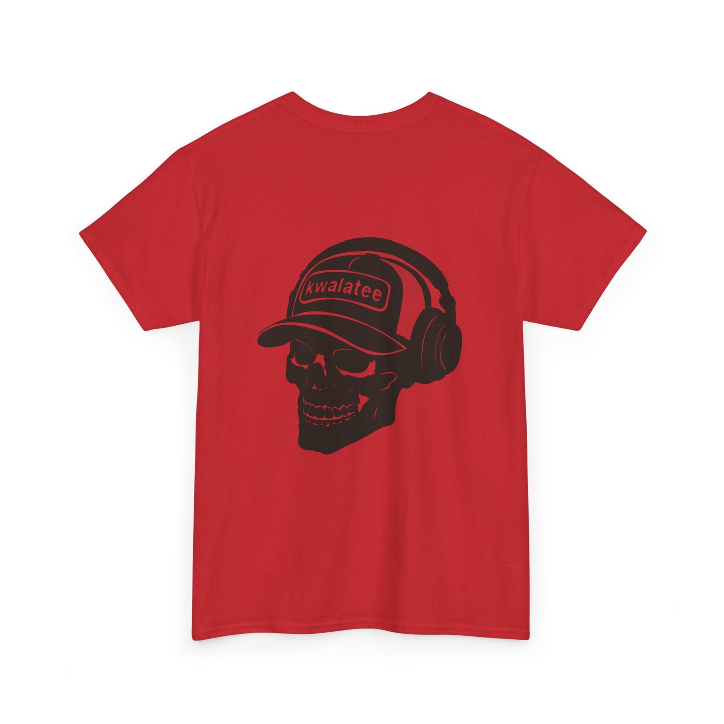 Skull DJ Tee — 'Kwalatee' Music Logo Graphic T-Shirt