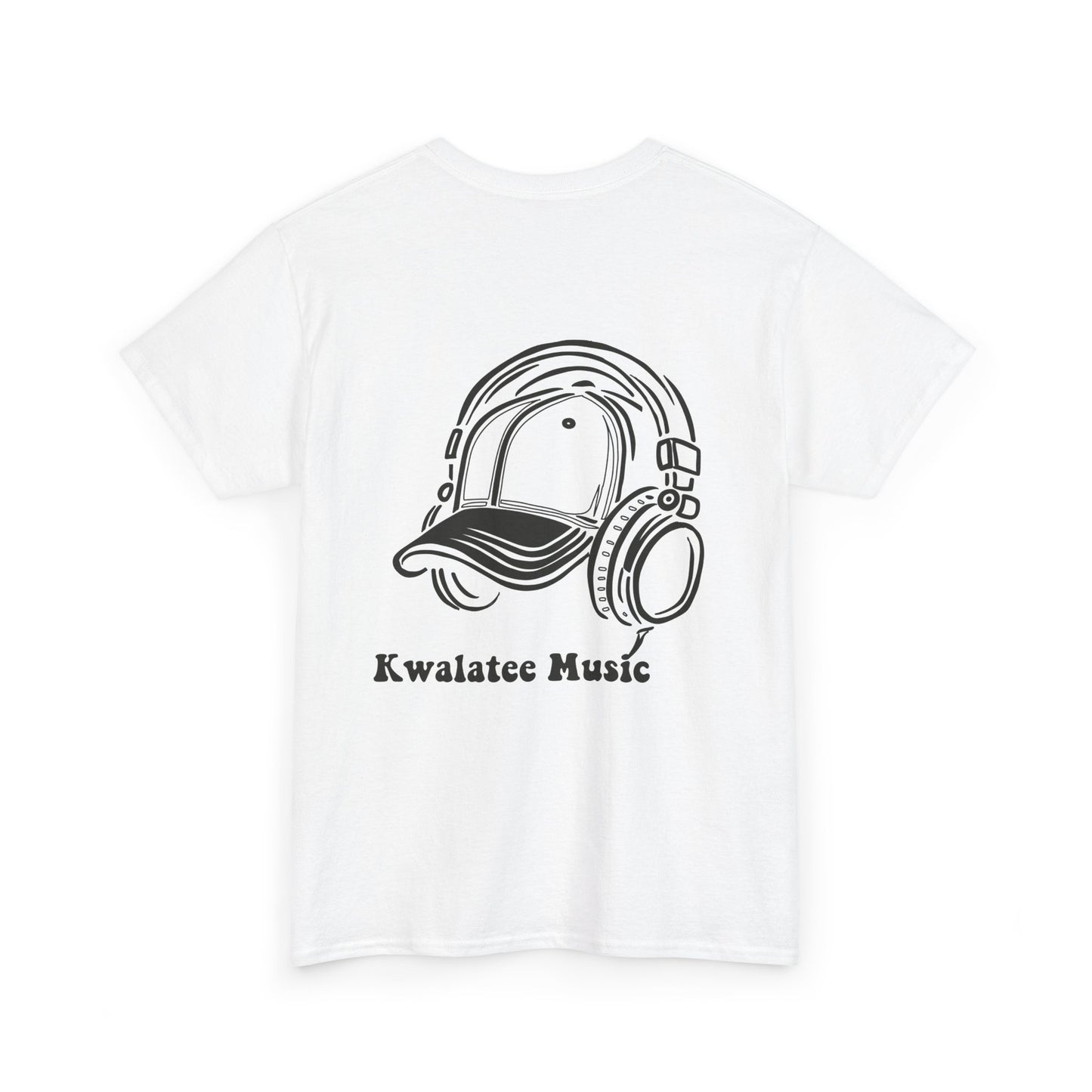 Music Logo T‑Shirt — "Kwalatee Music" Graphic Tee (Cap & Headphones)
