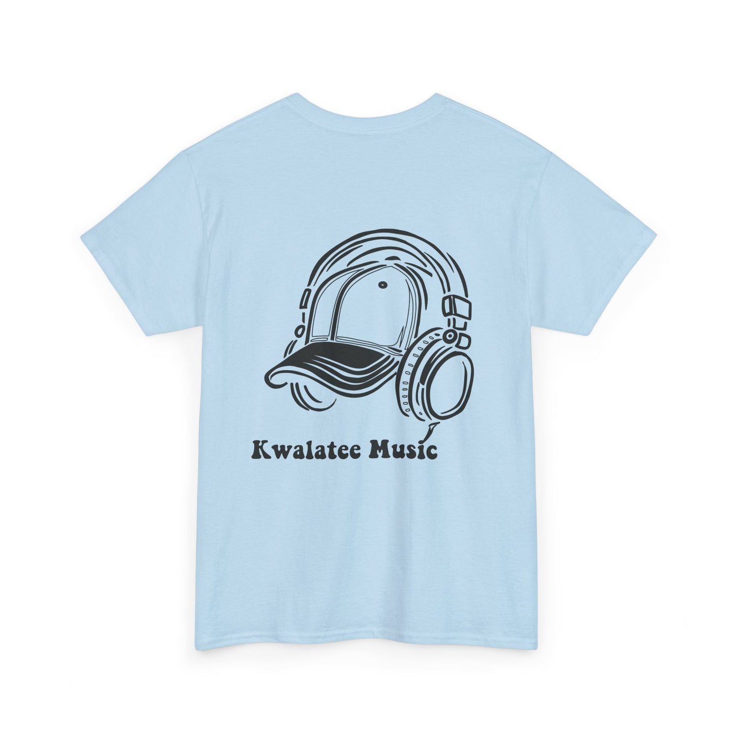 Music Logo T‑Shirt — "Kwalatee Music" Graphic Tee (Cap & Headphones)
