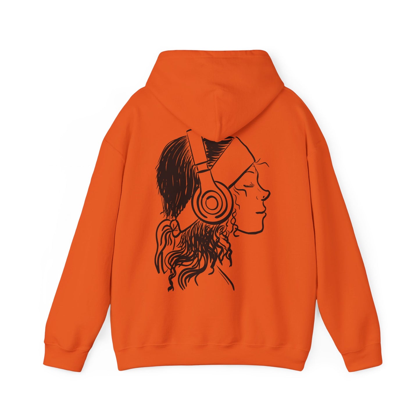 Music Lover Hoodie — 'Kwalatee' Logo & Headphones Girl Graphic