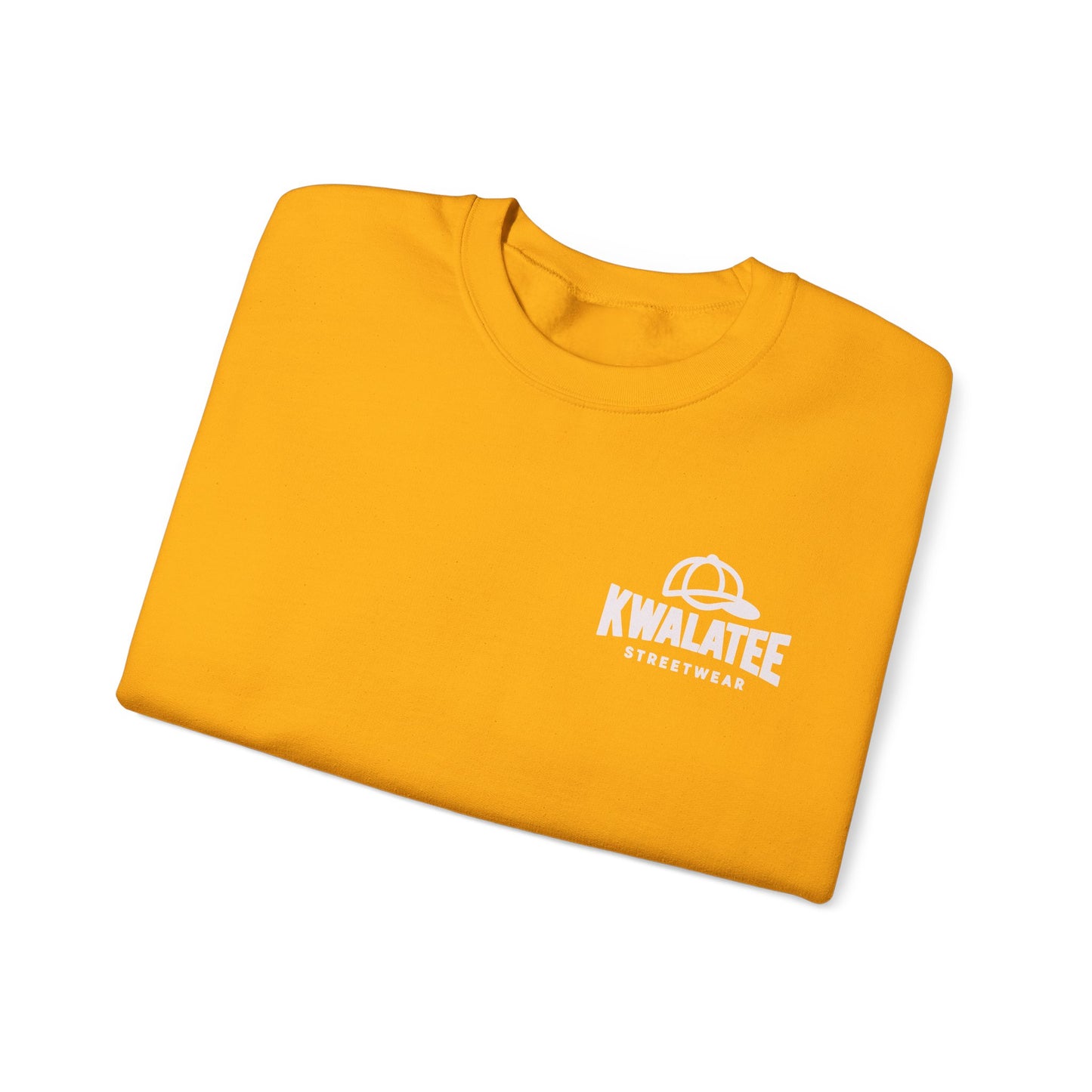 Kwalatee Streetwear Crewneck Sweatshirt — Minimal Logo Black Pullover