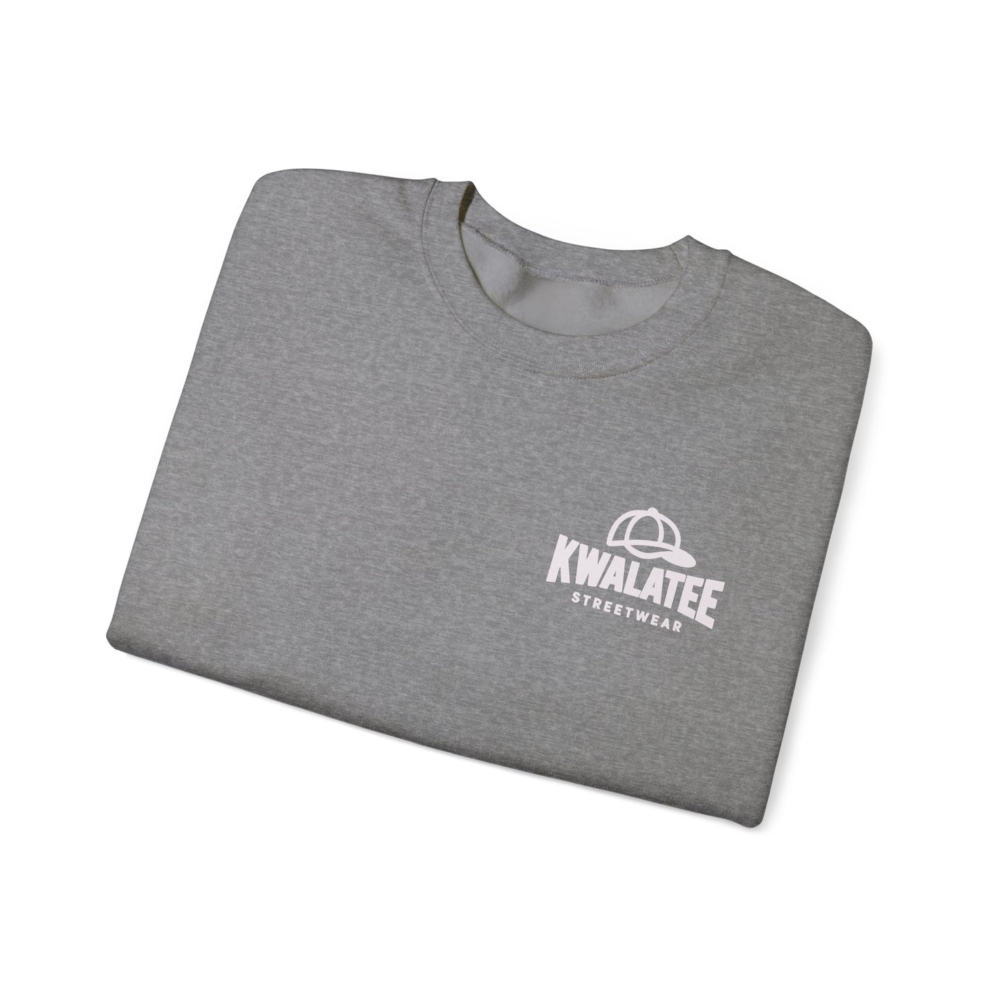 Kwalatee Streetwear Crewneck Sweatshirt — Minimal Logo Black Pullover
