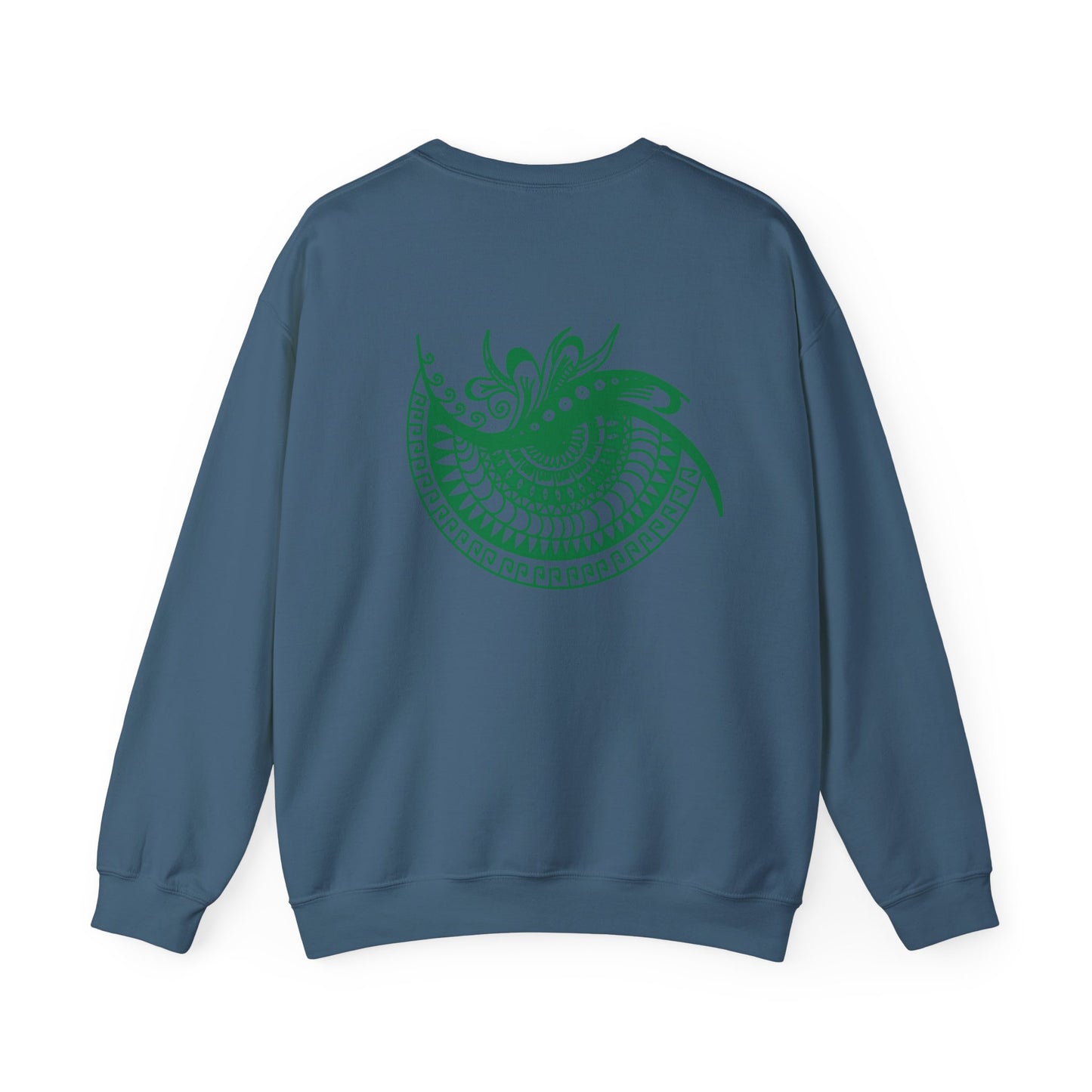Crewneck — Green Mandala Eye Graphic with “KWALATEE” Logo