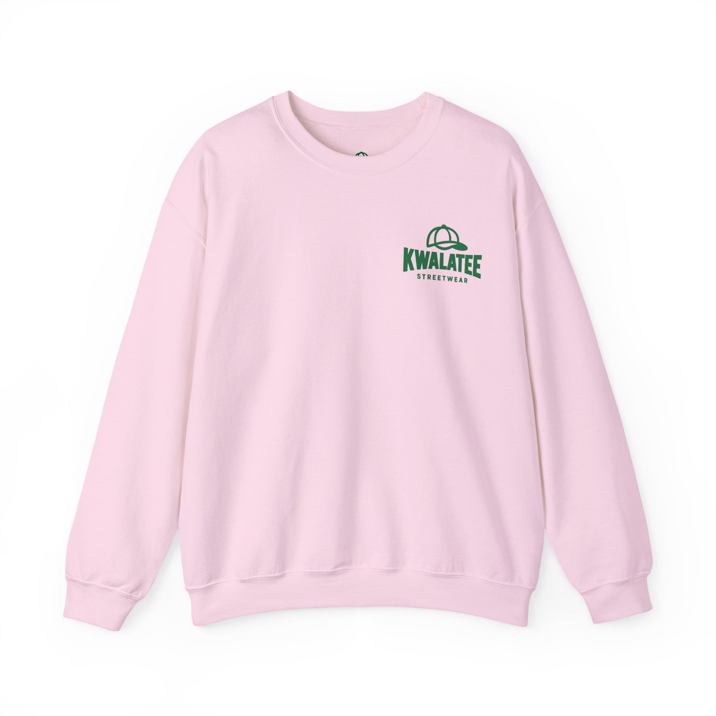 Crewneck — Green Mandala Eye Graphic with “KWALATEE” Logo