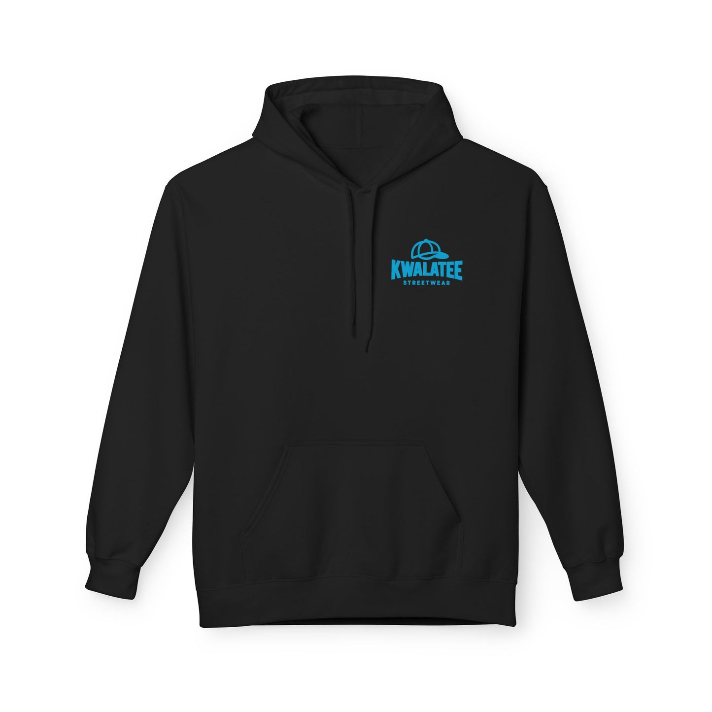Kwalatee Streetwear Hoodie — Blue Logo Pullover