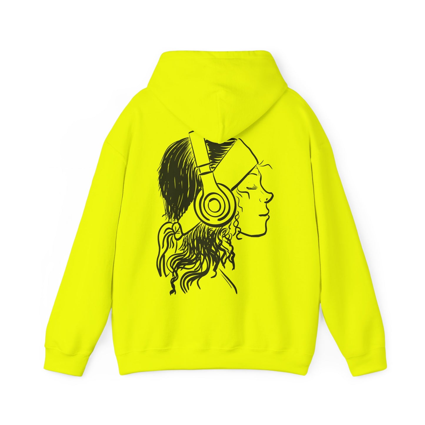Music Lover Hoodie — 'Kwalatee' Logo & Headphones Girl Graphic