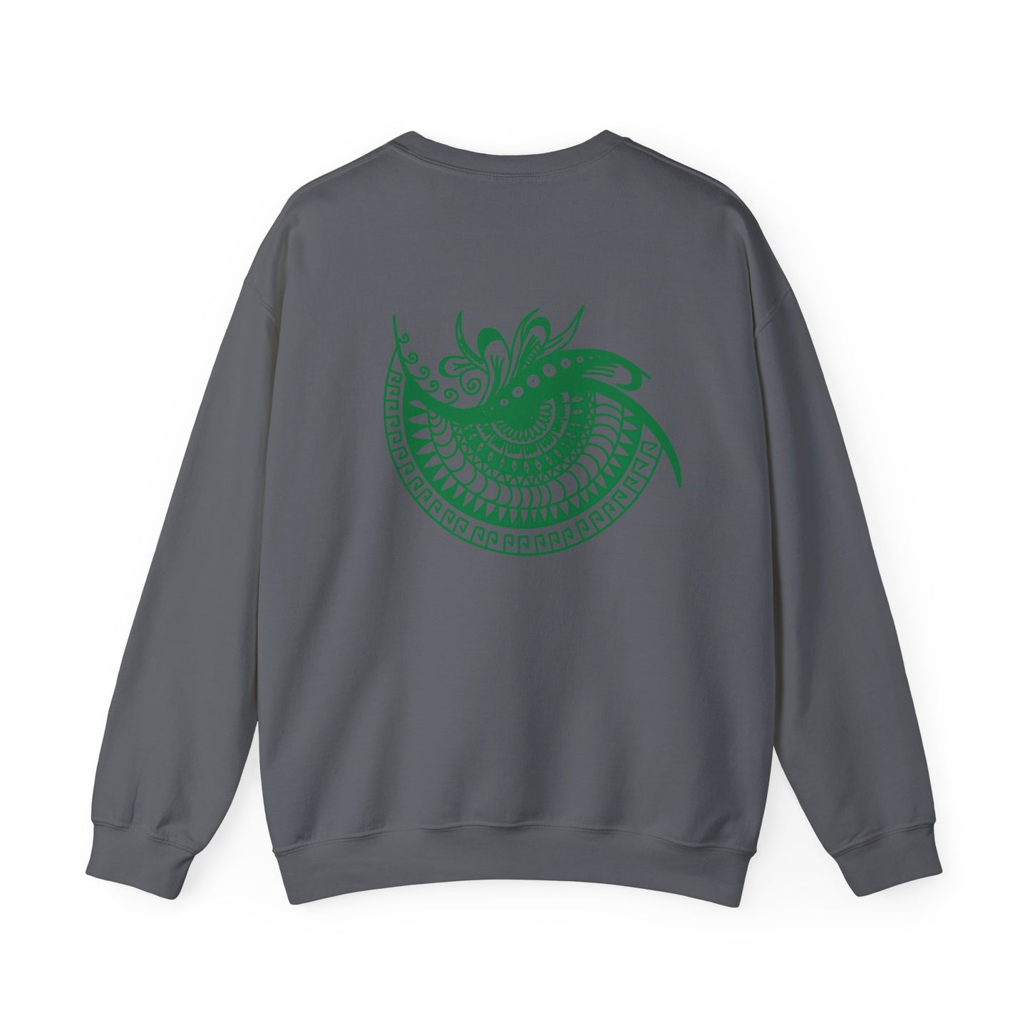Crewneck — Green Mandala Eye Graphic with “KWALATEE” Logo