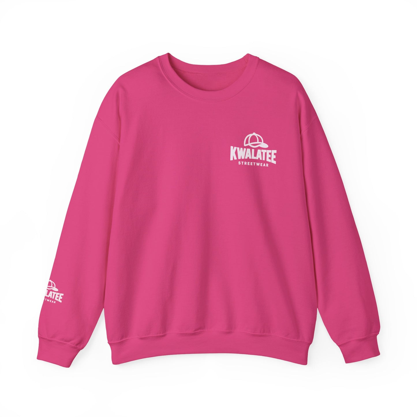 Kwalatee Streetwear Crewneck Sweatshirt — Minimal Logo Black Pullover